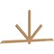 Ekena Millwork Kennewick Timber Gable Bracket, Western Red Cedar, 108"W x 45"H x 1 1/2"D x 3 1/2"F, 10/12 Pitch GBW108X45X0204KEN00SWR - alternate 3